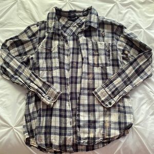 Flannel with Bleaching Details